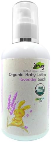 Organic Baby Products - Organic Baby Lotion Shea Butter , Lavender Pure Essential Oil (Lavender Scent), Fragrance Free ,Paraben Free, Certified Organic Product 200ml