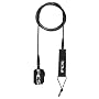 FCS Comp Surfboard Leash - Black Straps / Black