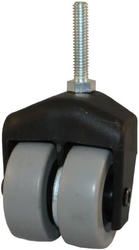 Jacob Holtz 205-2XTPR-24 X-Caster, low profile caster, thermoplastic rubber dual wheel small caster (Set of 4)