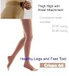 862 UNISEX Thigh High OPEN Toe with Waist Attachment Sigvaris