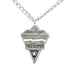 San Diego Chargers Chain Necklace & Pewter Pendant - NFL Football Fan Shop Sports Team Merchandise