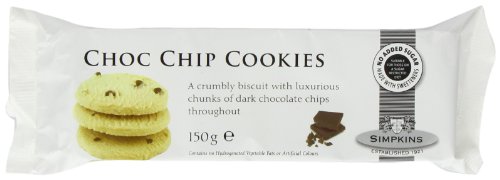 Simpkins Chocolate Chip Cookies No Added Sugar 150 g (Pack of 6) Simpkins Chocolate Chip Cookies No Added Sugar 150 g (Pack of 6) picture