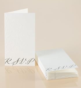 10 Black & Cream RSVP Cards