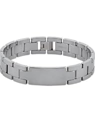8.5" Dura Tungsten® Identity Link Bracelet 08.50 Inch olished Tub007