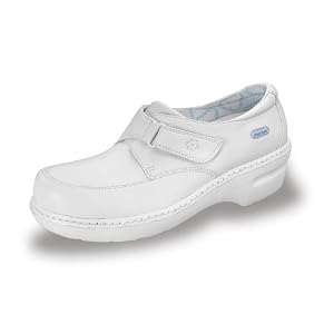 Buy Cherokee Select Footwear White Slip On Nurses Work Shoe with Velcro Strap, Wide Widths Too!