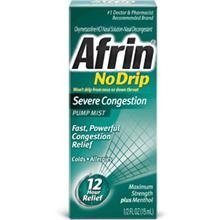 Afrin No Drip Pump Mist for Severe Congestion 1/2 OZ by Afrin