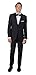 Alain Dupetit Men's Black Tuxedo