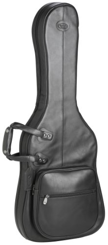 Reunion Blues Solid Body Electric Guitar Bag With Gusset, Black Leather On Sale