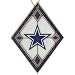 Dallas Cowboys Stained Art Glass Christmas Ornament