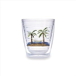 Tervis Tumbler Palm and Hammock 12-Ounce Double Wall Insulated Tumbler, Set of 4 by