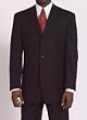Michael Kors Black Shadow Stripe 3-Button Side-vented Suit