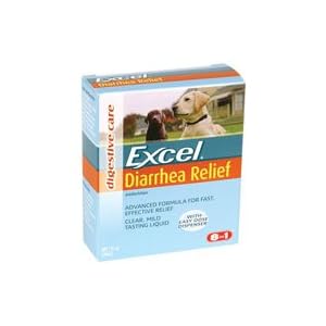 8 em 1 Excel líquido Socorro diarréia for Dogs, Garrafa de 1 Ounce / Box