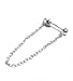 4 pcs .925 Sterling Silver 3mm Ball Stud Ear Wire Chain Thread Earring Dangle / Findings / Bright