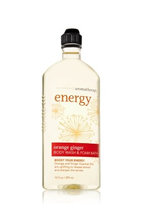 Bath Body Works Aromatherapy Energy Orange Ginger 10 oz Body Wash Foam Bath