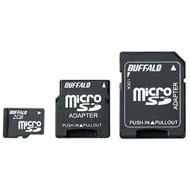 BUFFALO microSDカード 高速モデル(アダプタ付属) 2GB RMSD-BS2GA