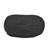 Black Cord Comfort Sac Lounger Sac Plush Chair