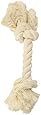 Flossy Chews 100-Percent Cotton White Rope Bone, Small, 9-Inch