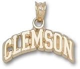 Clemson Tigers Block Clemson Pendant - 14KT Gold Jewelry