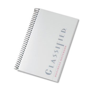 Notebook w/White Cover, Narrow Rule, 5-1/2 x 8-1/2, White, 100 Sheets/Pad - TOP99711