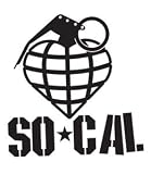 So Cal Heart Decal Sticker White