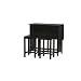 3Pc. Counter Set with Drop Leaf table