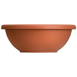 Akro-Mils GAB12000E35 Garden Bowl with Removable Drain Plugs, Clay, 12-Inch