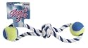 Vo-toys 54110 "Rope & Tug" Dog Figure 8 with 2 Tennis Balls