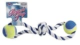 Vo-toys 54110 Rope  Tug Dog Figure 8 with 2 Tennis Balls