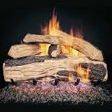 Peterson Real Fyre G45 Designer Series Ripped Split Oak Vented Log Sets w/ G45 Triple T Burner - HSG