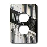 Signs - WALL STREET - Light Switch Covers - 2 plug outlet cover