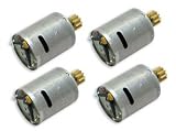 Set of 4 Draganflyer RC Helicopter Replacement 280 Motors With Pinion Gears Installed