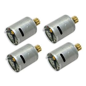 Set of 4 Draganflyer RC Helicopter Replacement 280 Motors With Pinion Gears Installed from Helicopter Crash Kits
