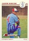Darrin Winston, Indianapolis Indianas - Expos Affiliate Autographed Card