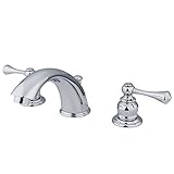 Kingston Brass KB3971BL+ Vintage Classic 8-Inch Widespread Lavatory Faucet, Polished Chrome by Kings