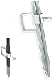 Heavy-Duty 17" Pole Holder Anchor Stake - Flag, Umbrella, Fishing Rod - Non-Rusting Galvanized Steel