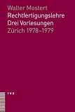 Produkt-Bild: Rechtfertigungslehre:Drei Vorlesungen. Zurich 1978-1979