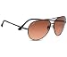 Serengeti Large Aviator Sunglasses Matte Black Frame w/Drivers Gradient Lens