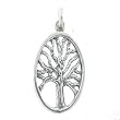 Oval Tree of Life Pendant in Sterling Silver, #8515