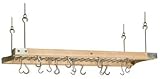IMAGE OF Royce Wooden Hanging Pot Rack