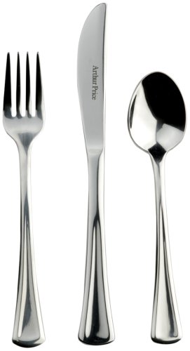 Arthur Price 3-piece Apollo child s cutlery set in a fun candy stripe gift box
