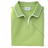 Ladies Knit Intarsia Polo