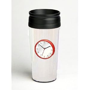 16 oz. Double Wall Insulated Tumbler with clock - Paper Insert by SHOPZEUS