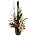 Tropical with Ginger Faux Flower Arrangement