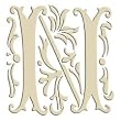 Monogram Embroidered Guest Towel - N - 1 Hand Towel