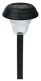 Paradise GL23726BK6 Plastic Solar Path Light with White LED and Ribbed Lens, 6-Pack, Black