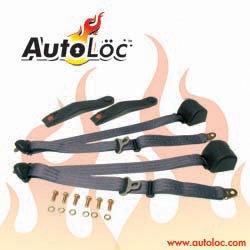 3 Point Retractable Black Seat Belt (1 Belt) - SB3PRBK By Autoloc