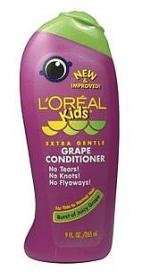 L'Oreal Paris Kids Extra Gentle Conditioner, Thin/Normal Hair, Grape, 9-Fluid Ounce