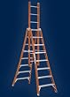 Louisville FX1112 12' Extra Heavy Duty Fiberglass Extension Trestle Ladder Type IA 300 lbs capacity