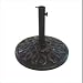 DC America UBP28281-BR Cast Stone Umbrella Base, Made from Rust Free Composite Materials, Bronze Powder Coated Finish