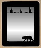 Bear Design - Rustic Wildlife Mirror